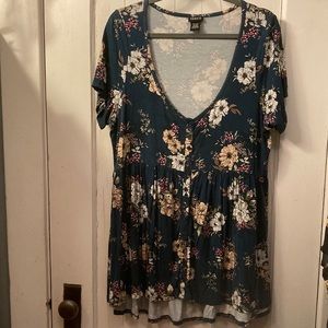 Torrid knit baby doll top